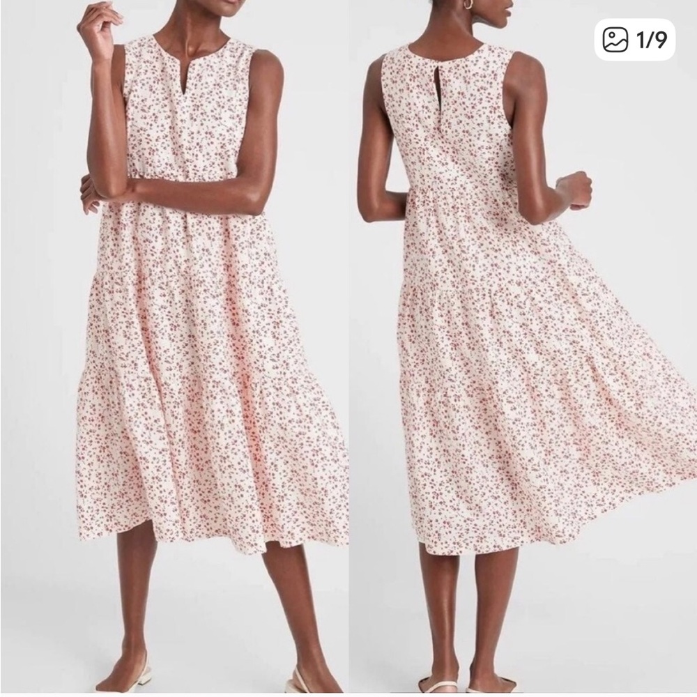Banana Republic Factory Floral Midi Dress